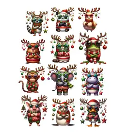 SIMPLY STATED SIMPLY STATED GRUMPY CHRISTMAS ANIMALS EPHEMERA