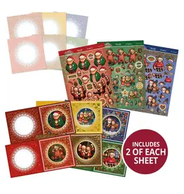 HUNKYDORY CRAFTS LTD. HUNKYDORY DELIGHTFUL GONDEN OLDIES DECOUPAGE CARD KIT