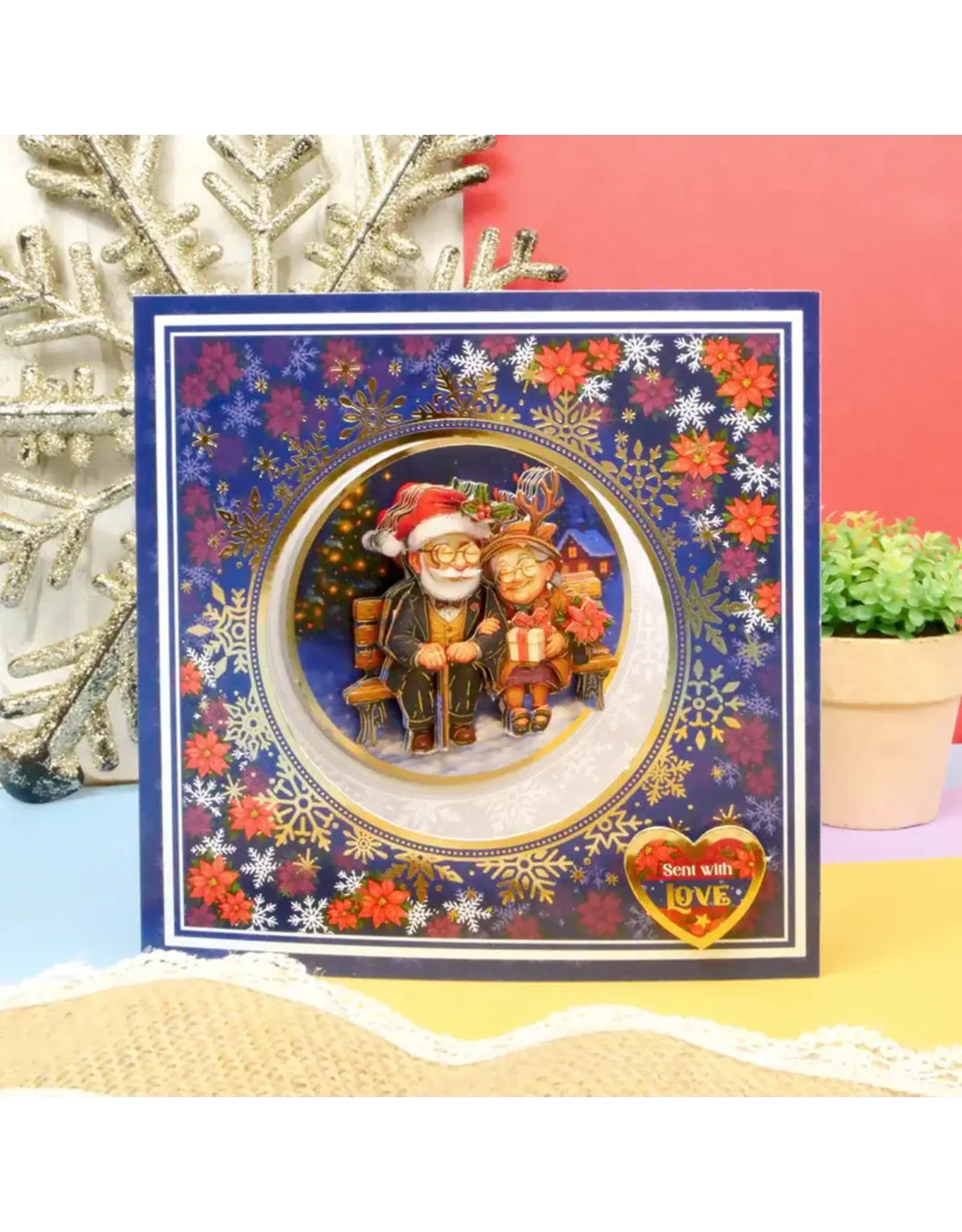 HUNKYDORY CRAFTS LTD. HUNKYDORY DELIGHTFUL GONDEN OLDIES DECOUPAGE CARD KIT