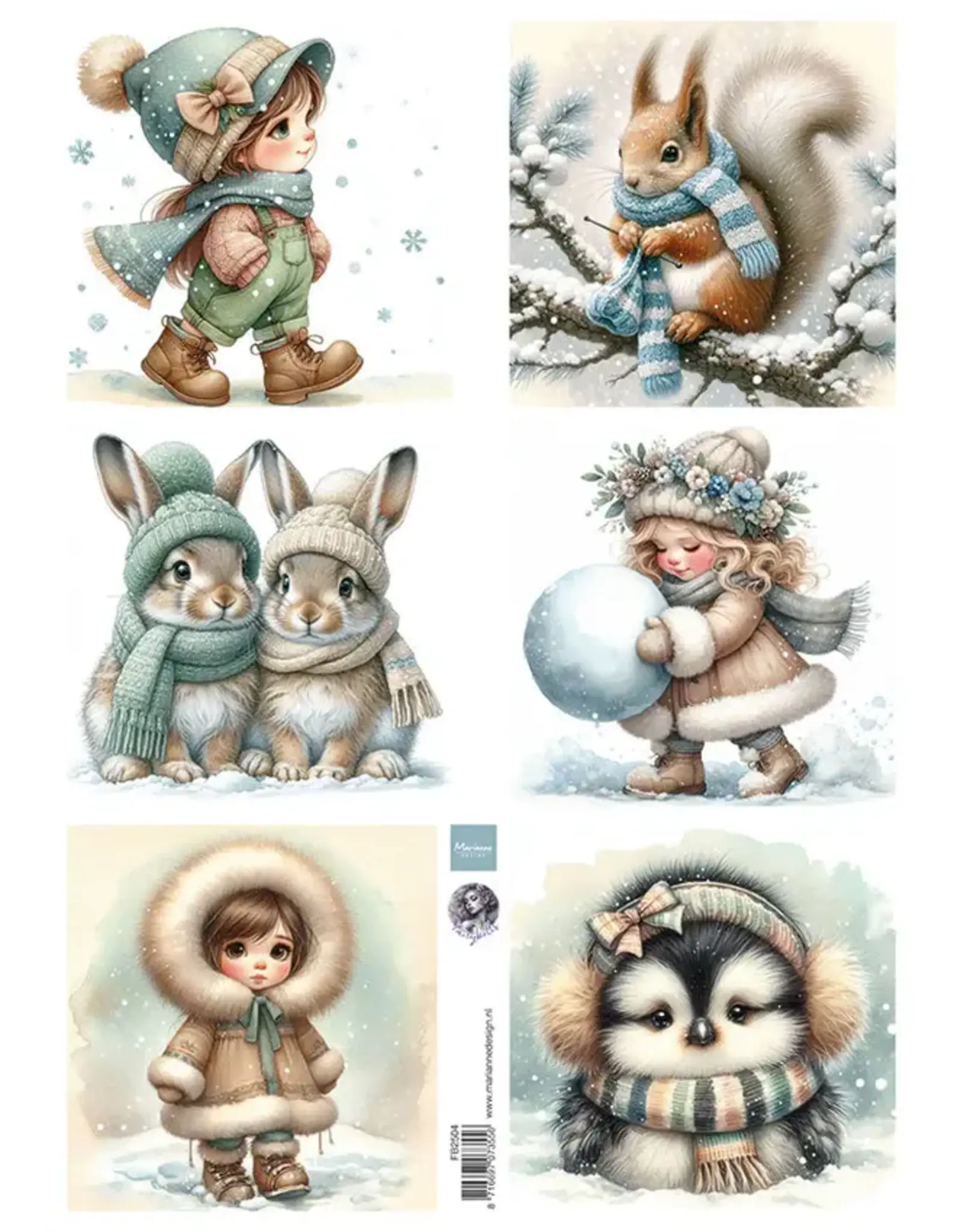 MARIANNE DESIGNS MARIANNE DESIGN COSY WINTER BY FAIRYBELLS