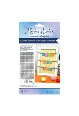 HUNKYDORY CRAFTS LTD. HUNKYDORY MOONSTONE BANNER BUNTING ALPHABET & NUMBERS DIE SET