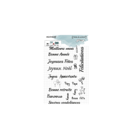 DIY & CIE DIY & CIE TEXTES DE CARTERIE CLEAR STAMP SET