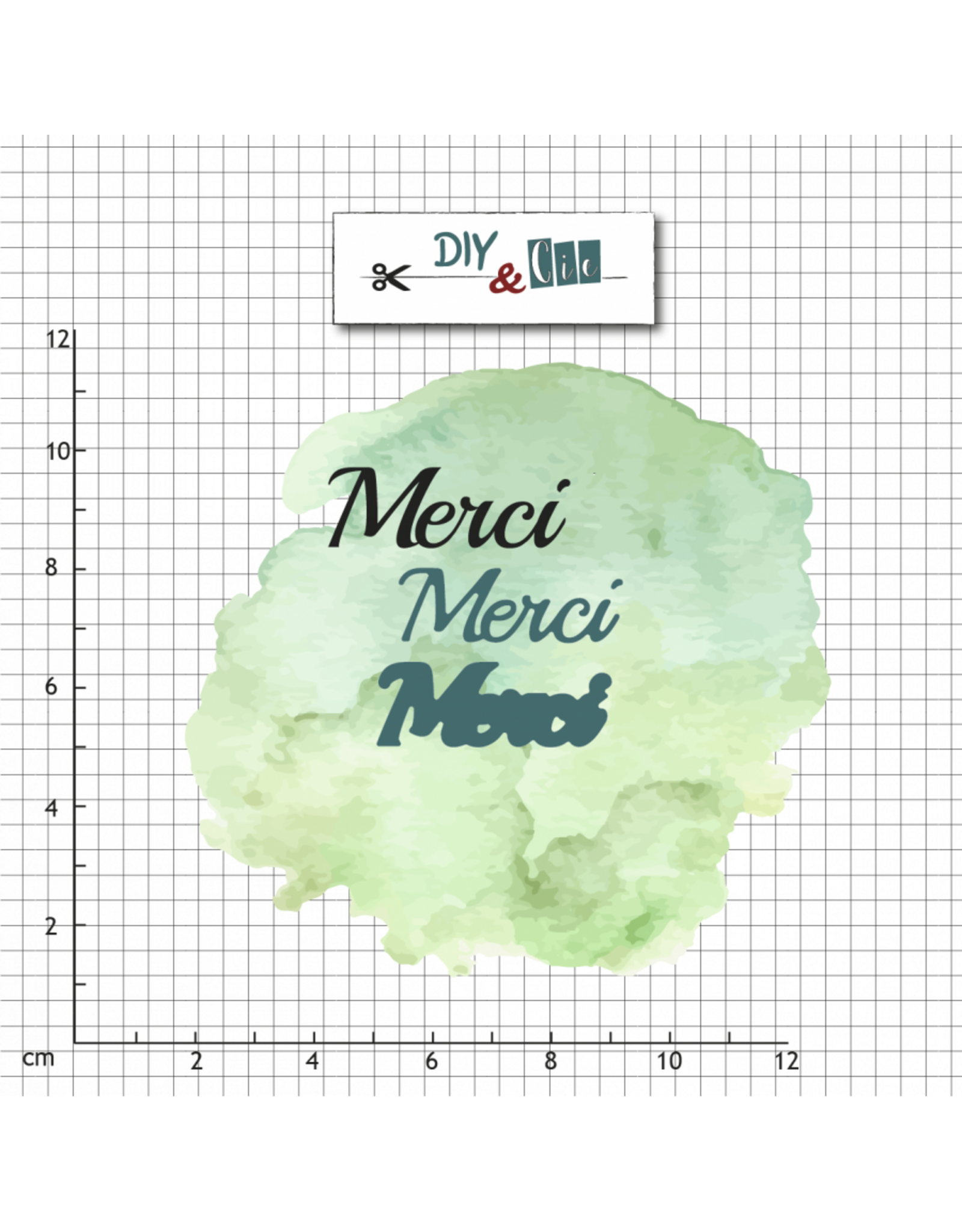 DIY & CIE DIY & CIE DUO MERCI DIE SET