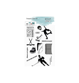 DIY & CIE DIY & CIE SUR LA GLACE CLEAR STAMP SET
