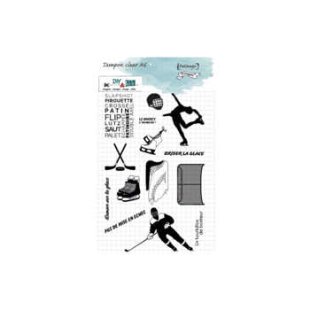 DIY & CIE DIY & CIE SUR LA GLACE CLEAR STAMP SET
