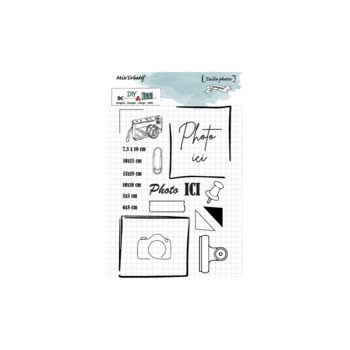 DIY & CIE DIY & CIE TAILLES DE PHOTO CLEAR STAMP SET