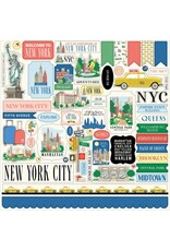 CARTA BELLA CARTA BELLA NEW YORK CITY 12x12 CARDSTOCK STICKERS
