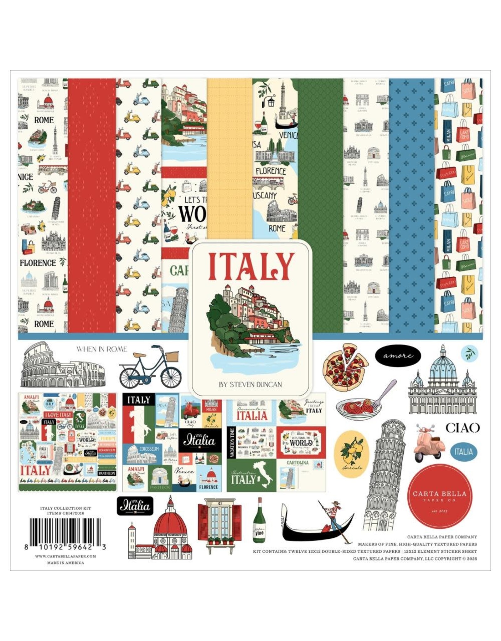 CARTA BELLA CARTA BELLA ITALY 12x12 COLLECTION KIT