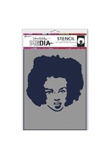 RANGER RANGER DINA WAKLEY MEDIA STENCIL PROUD WOMAN 9"X6"