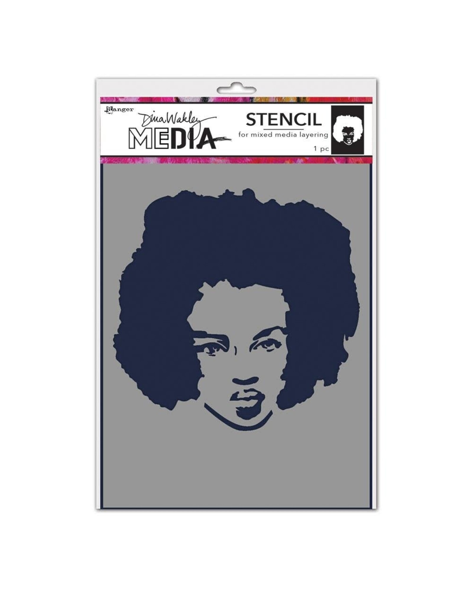 RANGER RANGER DINA WAKLEY MEDIA STENCIL PROUD WOMAN 9"X6"