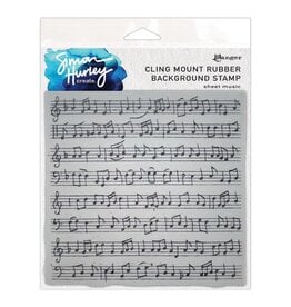 RANGER RANGER SIMON HURLEY CREATE SHEET MUSIC 6x6 CLING STAMP