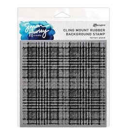 RANGER RANGER SIMON HURLEY CREATE TARTAN PLAID 6x6 CLING STAMP