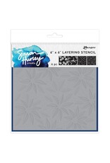 RANGER RANGER SIMON HURLEY FESTIVE POINSETTIAS 6x6 STENCIL SET