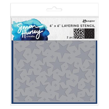 RANGER RANGER SIMON HURLEY SPARKLING STARS 6x6 STENCIL SET