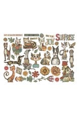 STAMPERIA STAMPERIA FURRY FRIENDS EPHEMERA ADHESIVE PAPER CUT OUTS