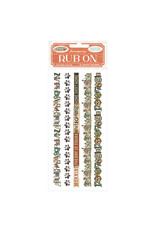 STAMPERIA STAMPERIA FURRY FRIENDS STRIPES RUB-ON