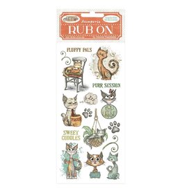STAMPERIA STAMPERIA FURRY FRIENDS CAT RUB-ON