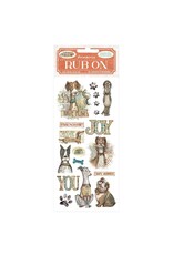 STAMPERIA STAMPERIA FURRY FRIENDS DOG RUB-ON
