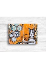 STAMPERIA STAMPERIA FURRY FRIENDS COFFEE PRINTS 12x25cm STENCIL