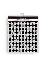 STAMPERIA STAMPERIA FURRY FRIENDS RHOMBUS PATTERN 20x25cm STENCIL