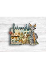 STAMPERIA STAMPERIA FURRY FRIENDS RHOMBUS PATTERN 20x25cm STENCIL