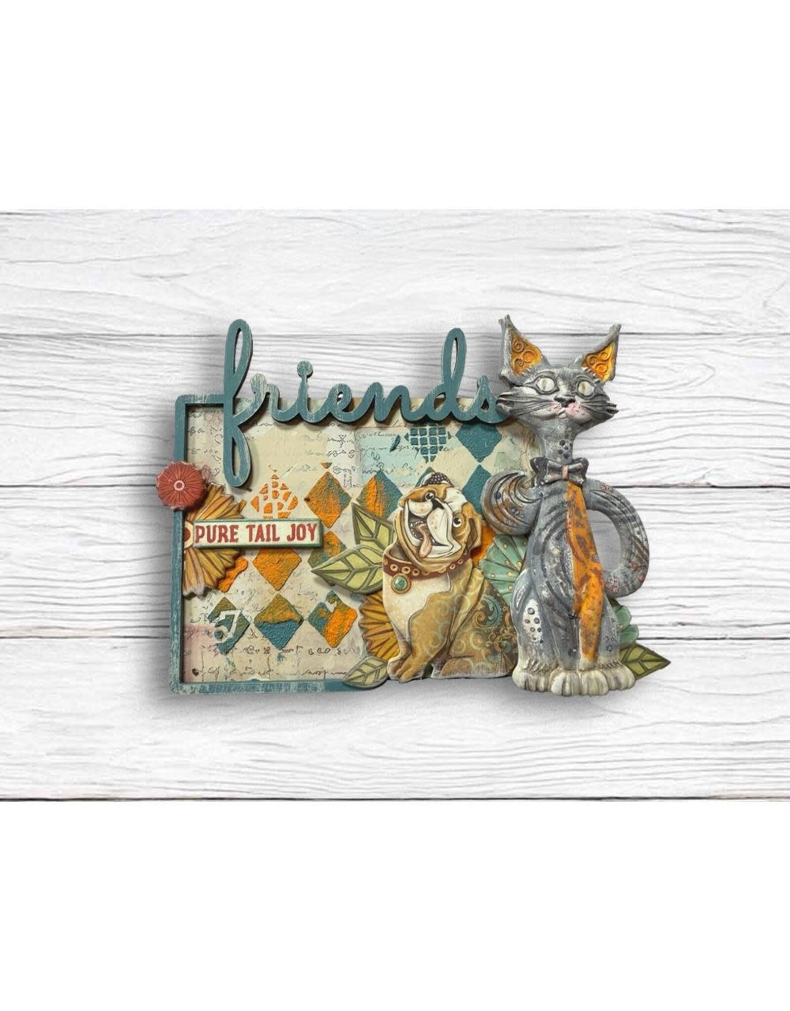 STAMPERIA STAMPERIA FURRY FRIENDS RHOMBUS PATTERN 20x25cm STENCIL