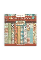 STAMPERIA STAMPERIA FURRY FRIENDS BACKGROUNDS SELECTION 8x8 PAPER PACK 10 SHEETS