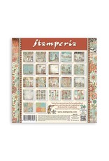 STAMPERIA STAMPERIA FURRY FRIENDS MAXI PAD 8x8 PAPER PACK 22 SINGLE FACED SHEETS
