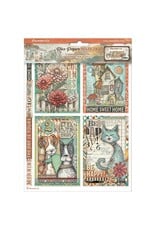 STAMPERIA STAMPERIA FURRY FRIENDS ASSORTED A4 RICE PAPER 6/PK
