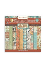 STAMPERIA STAMPERIA FURRY FRIENDS BACKGROUNDS SELECTION 12x12 PAPER PACK 10 SHEETS