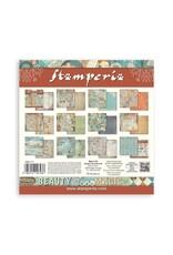 STAMPERIA STAMPERIA FURRY FRIENDS BACKGROUNDS SELECTION 12x12 PAPER PACK 10 SHEETS