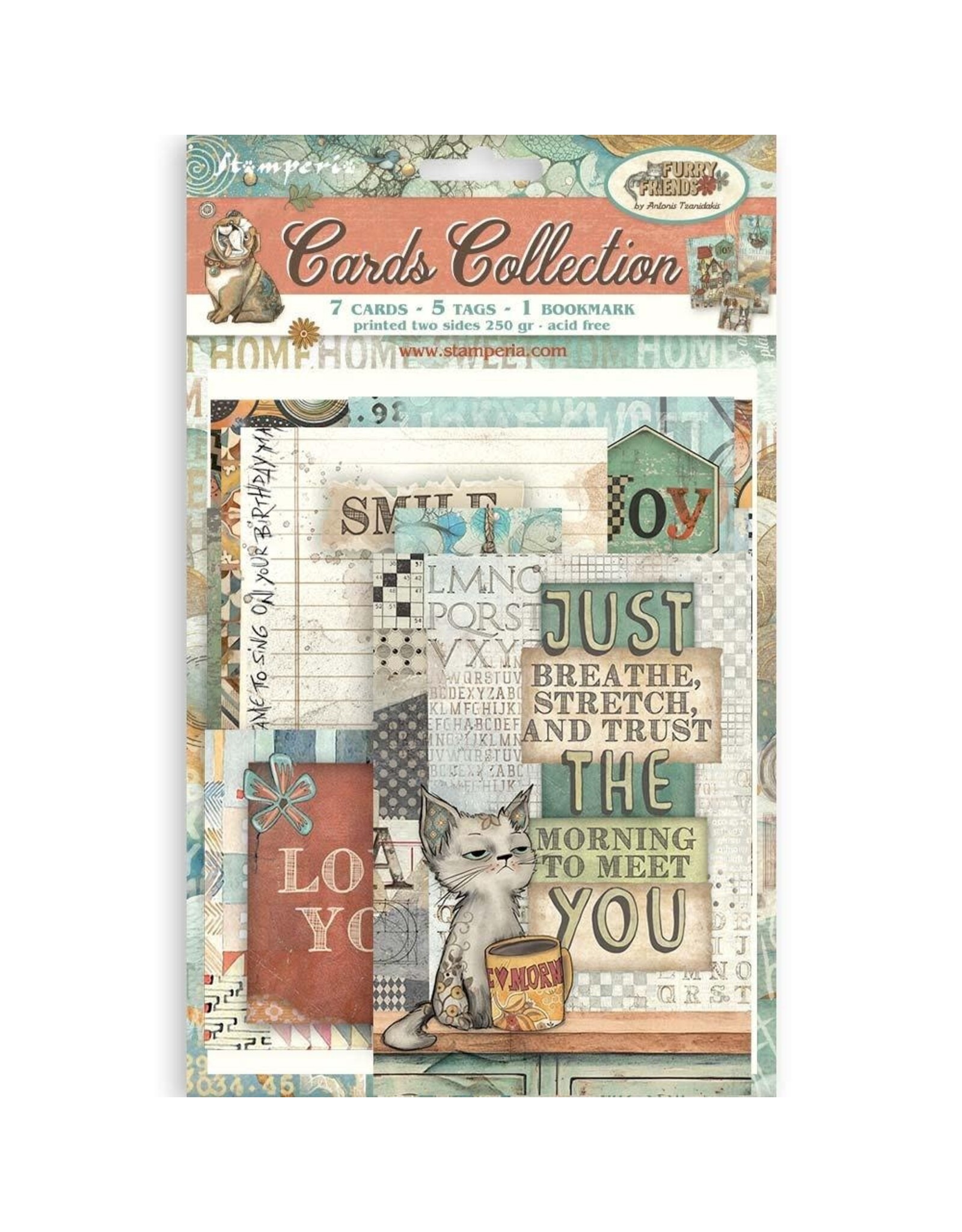 STAMPERIA STAMPERIA FURRY FRIENDS CARDS COLLECTION
