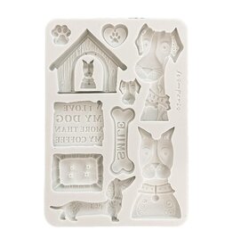 STAMPERIA STAMPERIA FURRY FRIENDS I LOVE MY DOG A5 SILICONE MOULD