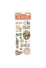 STAMPERIA STAMPERIA FURRY FRIENDS WRITINGS RUB-ON