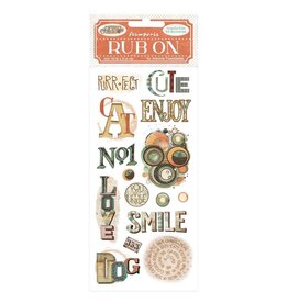 STAMPERIA STAMPERIA FURRY FRIENDS WRITINGS RUB-ON