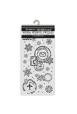 STAMPERIA STAMPERIA GEAR UP FOR CHRISTMAS SNOWFLAKES 12x25cm STENCIL