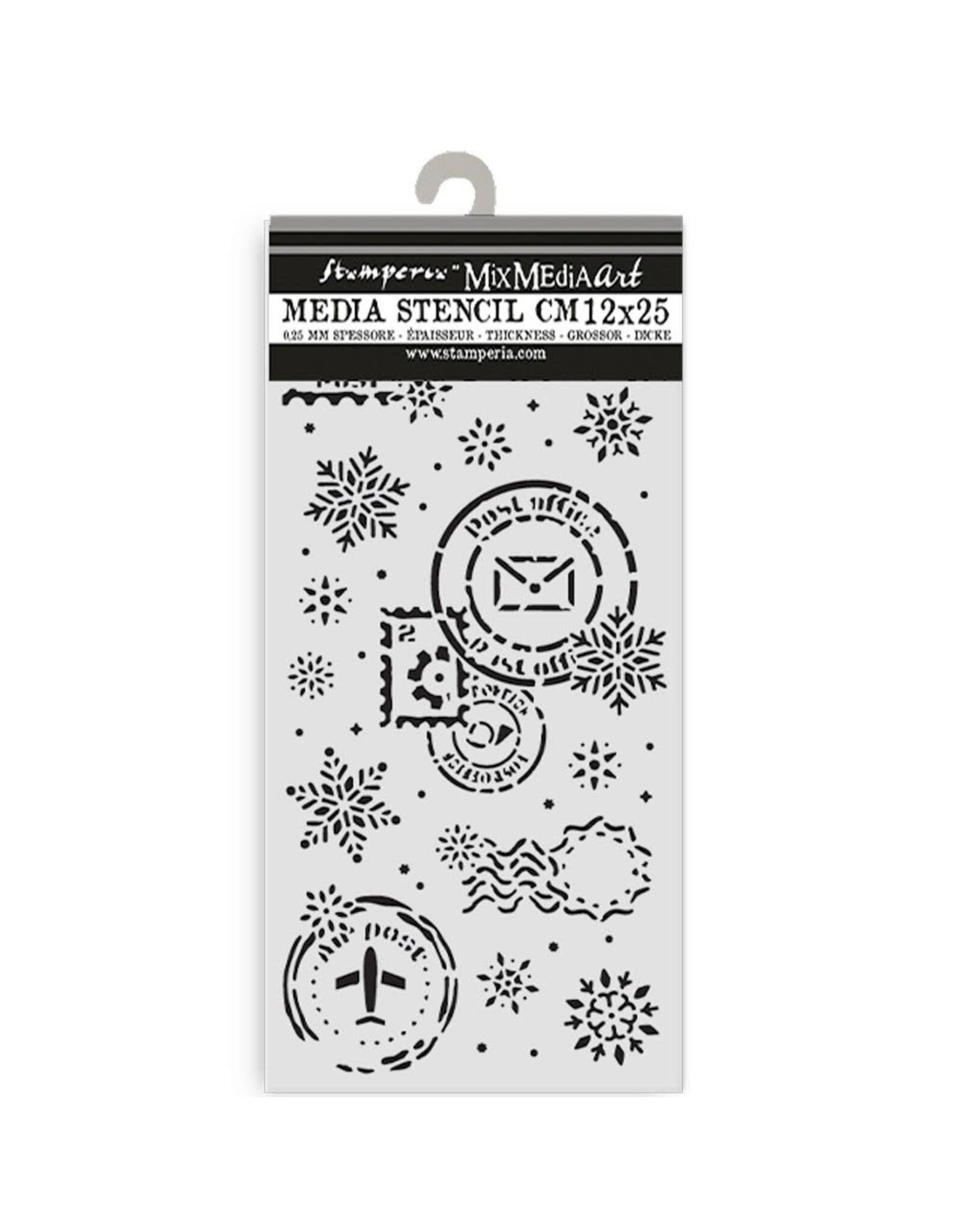 STAMPERIA STAMPERIA GEAR UP FOR CHRISTMAS SNOWFLAKES 12x25cm STENCIL