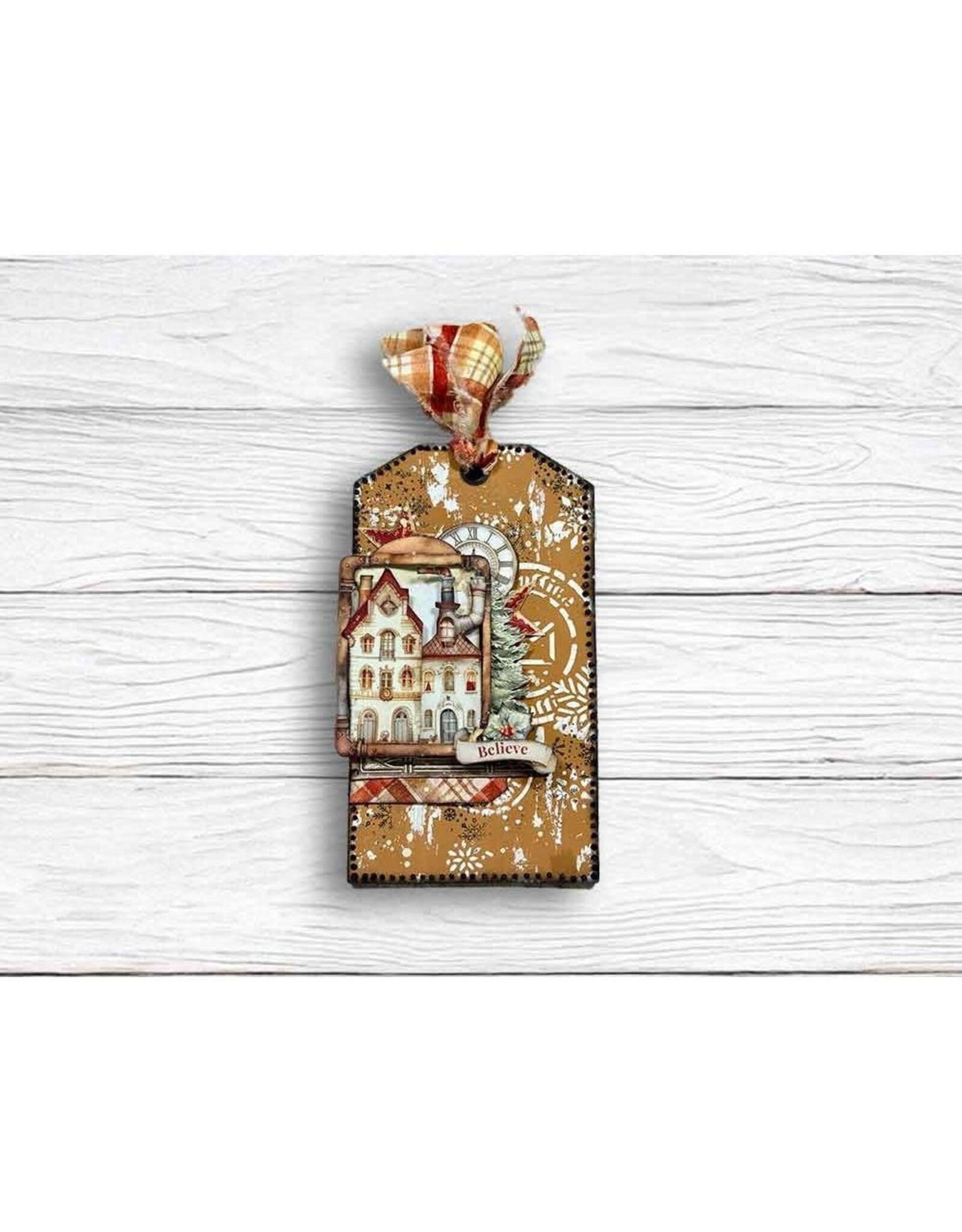 STAMPERIA STAMPERIA GEAR UP FOR CHRISTMAS SNOWFLAKES 12x25cm STENCIL