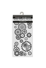 STAMPERIA STAMPERIA GEAR UP FOR CHRISTMAS GEARS 12x25cm STENCIL