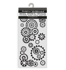 STAMPERIA STAMPERIA GEAR UP FOR CHRISTMAS GEARS 12x25cm STENCIL