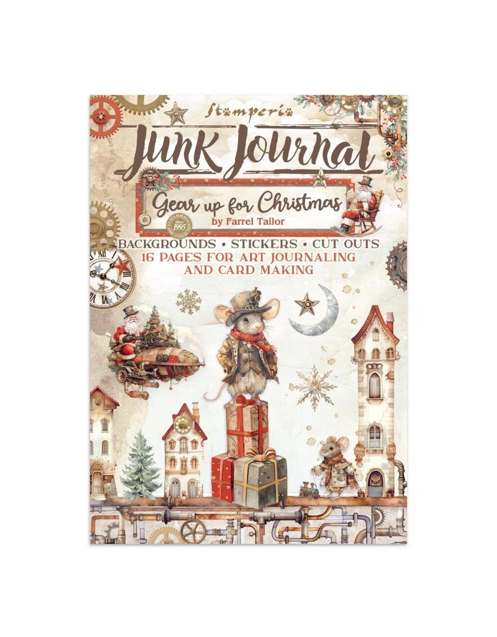 STAMPERIA STAMPERIA GEAR UP FOR CHRISTMAS JUNK JOURNAL
