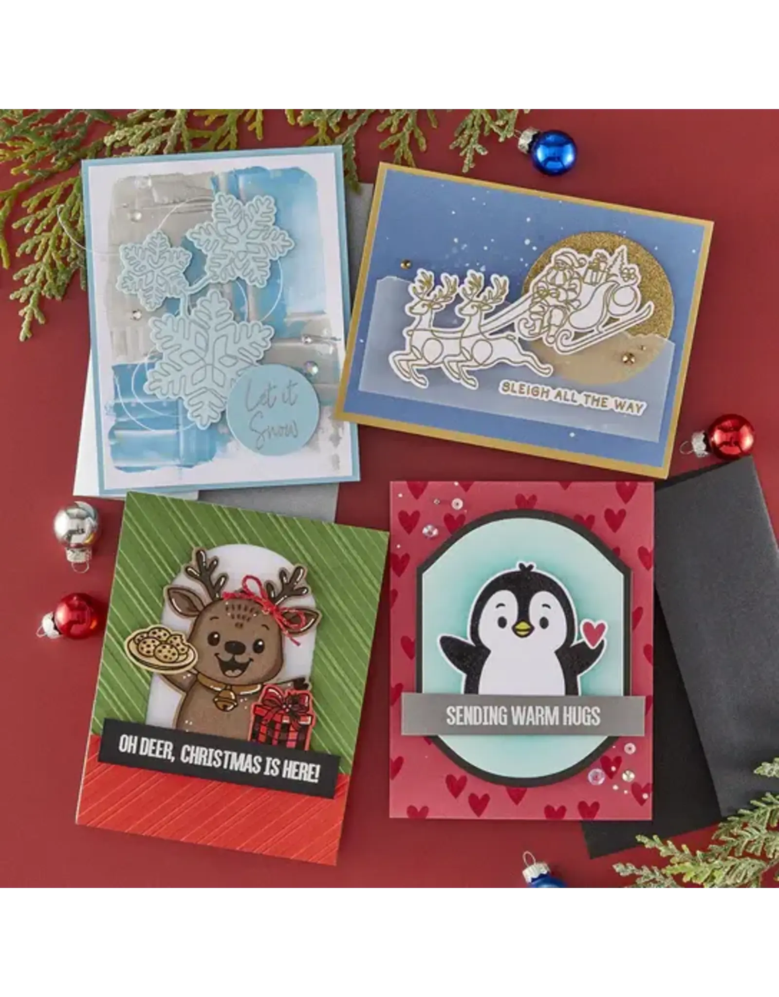 SPELLBINDERS SPELLBINDERS SIMON HURLEY CHRISTMAS HUGS DIE SET