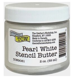 CRAFTERS WORKSHOP THE CRAFTERS WORKSHOP PEARL WHITE STENCIL BUTTER 2oz