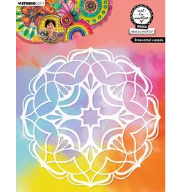 STUDIOLIGHT STUDIOLIGHT ART BY MARLENE ORNAMENTAL MANDALA 8x8 MASKS STENCIL