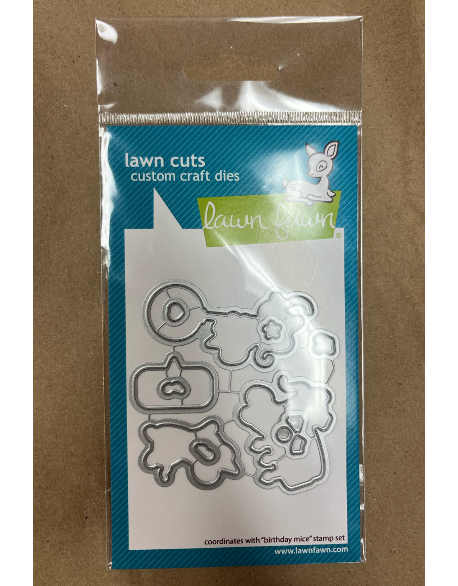 LAWN FAWN LAWN FAWN BIRTHDAY MICE DIE SET
