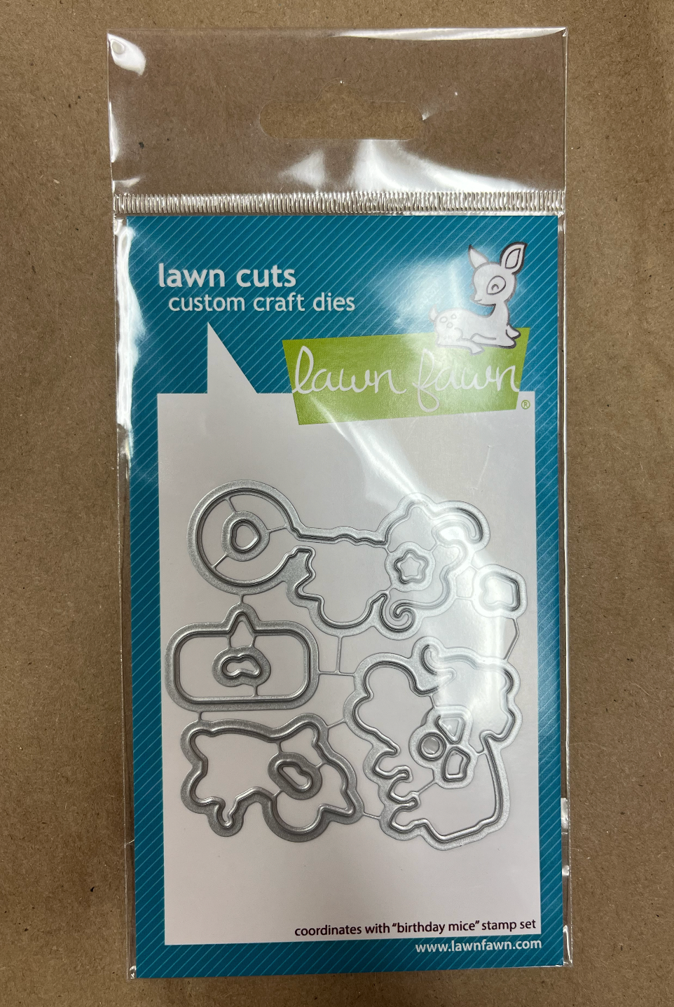 LAWN FAWN LAWN FAWN BIRTHDAY MICE DIE SET