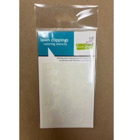 LAWN FAWN LAWN FAWN BIRTHDAY MICE COLORING STENCIL SET
