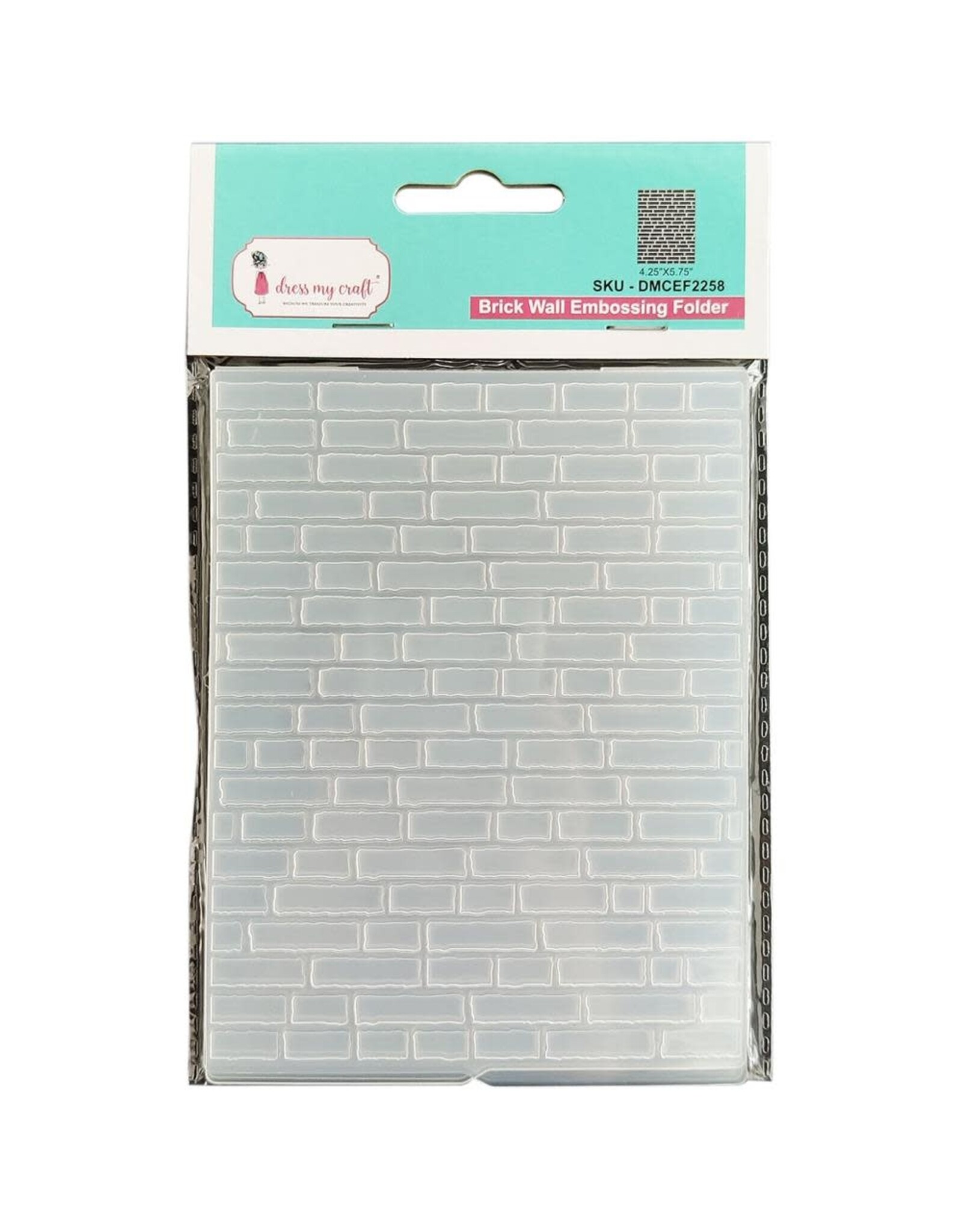 DRESS MY CRAFT DRESS MY CRAFT BRICK WALL EMBOSSING FOLDER