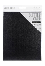 TONIC TONIC STUDIOS GLITTER CARD BLACK SAPPHIRE 8.5x11 5PK