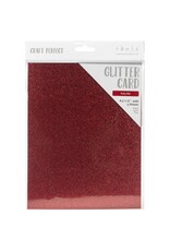 TONIC TONIC STUDIOS GLITTER CARD RUBY RITZ 8.5X11 5PK